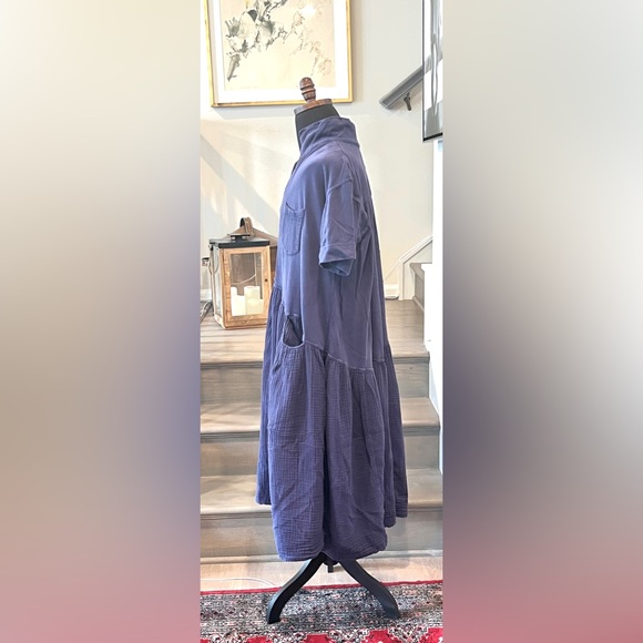 FP BEACH Cotton Gauze Super Oversized Maxi Dress - Picture 5 of 10